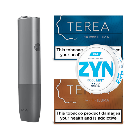 IQOS ILUMA One, Terea & ZYN Cool Mint Mini 3mg Bundle