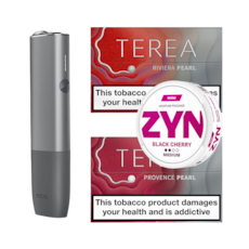 IQOS ILUMA One, Terea & ZYN Black Cherry 3mg Bundle