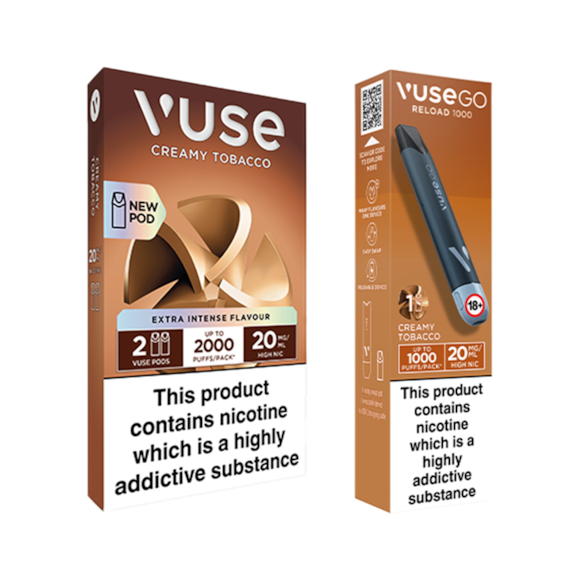 Vuse Go Reaload Creamy Tobacco Pod Kit + Pods