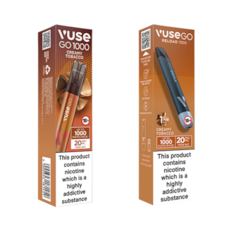 Vuse Go 1000 Creamy Tobacco 20 mg Disposable + Pod Kit