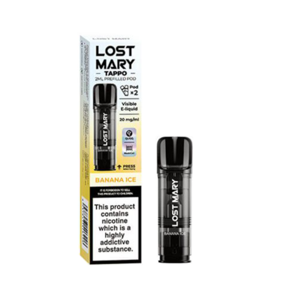 Banana Ice Tappo Prefilled Pods by Lost Mary