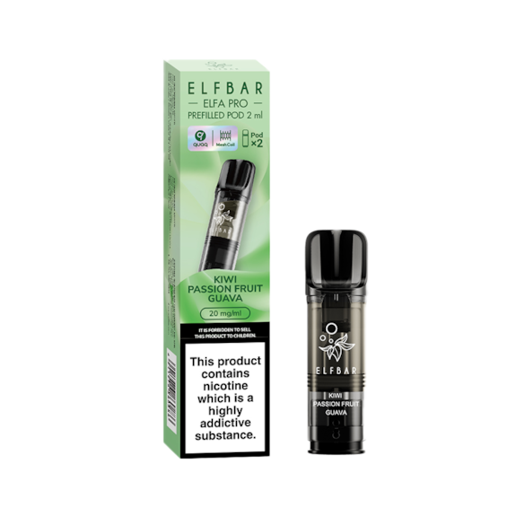 Elf Bar Elfa Pro Pods Kiwi Passion Fruit Guava