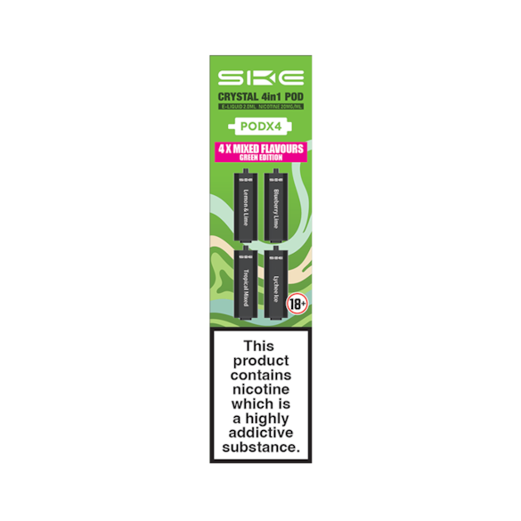 SKE Crystal 4 in 1 Pod Green Edition