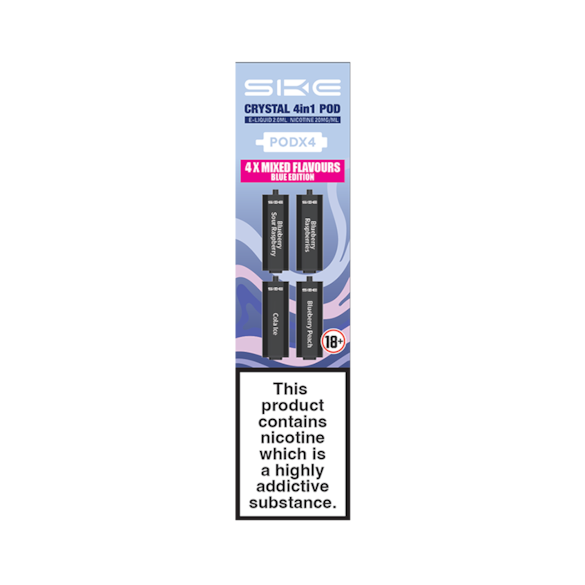 SKE Crystal 4 in 1 Pod Blue Edition