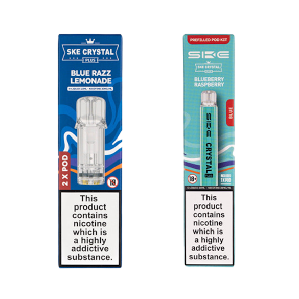 SKE Crystal Plus Blueberry Lime Pod Kit + Pods