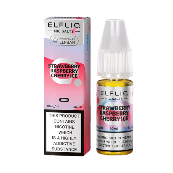 Strawberry Raspberry Cherry Ice Nic Salt ELFLIQ