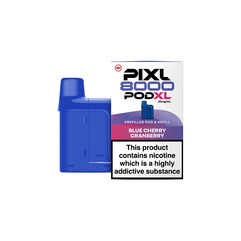 Buy PIXL 8000 Prefilled Pods Blue Cherry Cranberry Online | Free