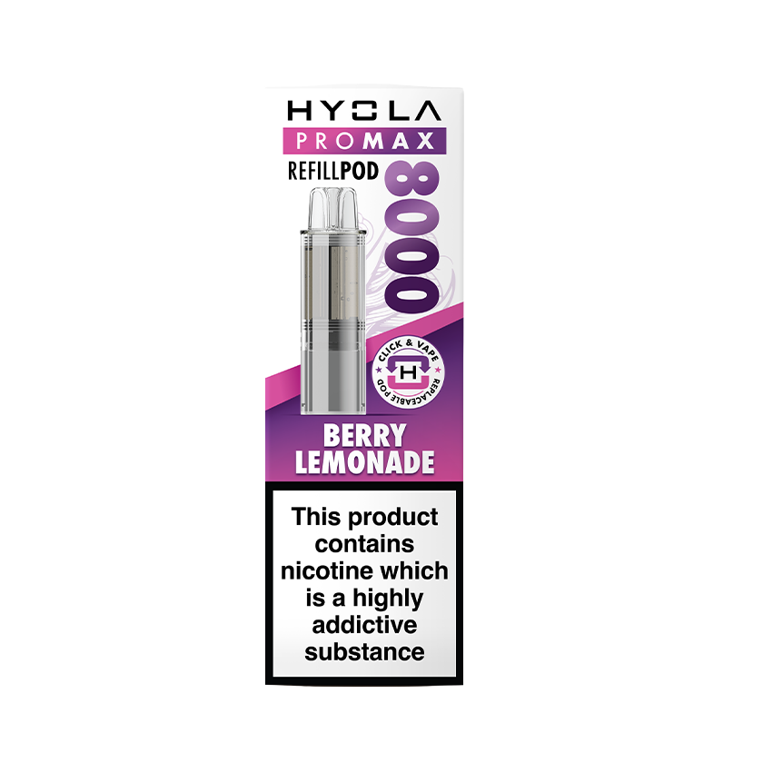 Buy HYOLA PRO MAX 8000 Prefilled Pods Berry Lemonade Online | Free