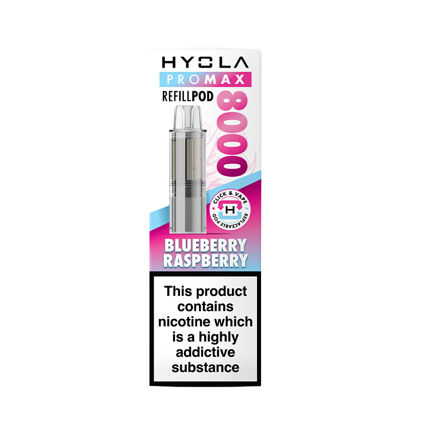 Buy HYOLA PRO MAX 8000 Prefilled Pods Blueberry Raspberry Online