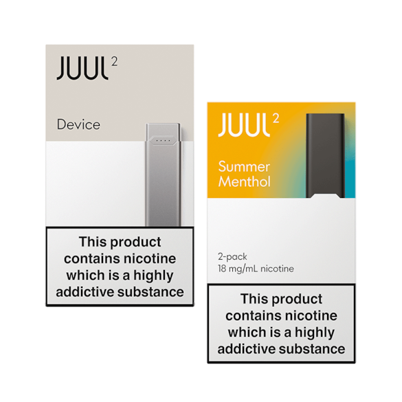 JUUL2 Slate Device Kit & Summer Menthol pods