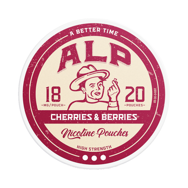 Alp Cherries & Berries 18mg (£3.75/ct) - Slim - Ultra Strong - Tobacco Free