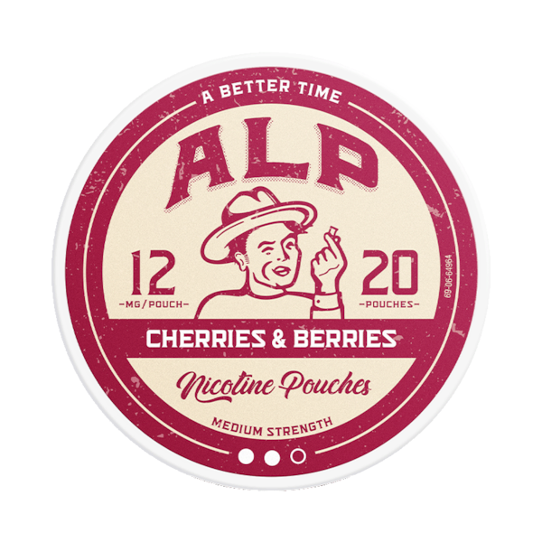 Alp Cherries & Berries 12mg (£3.75/ct) - Slim - Extra Strong - Tobacco Free