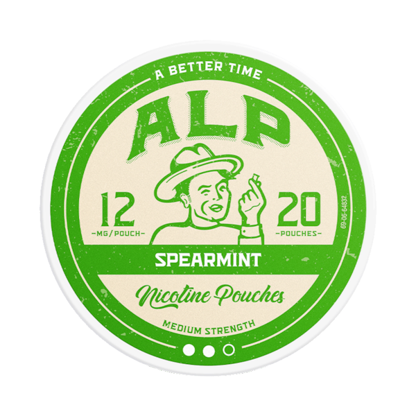 Alp Spearmint 12mg (£3.75/ct) - Slim - Extra Strong - Tobacco Free