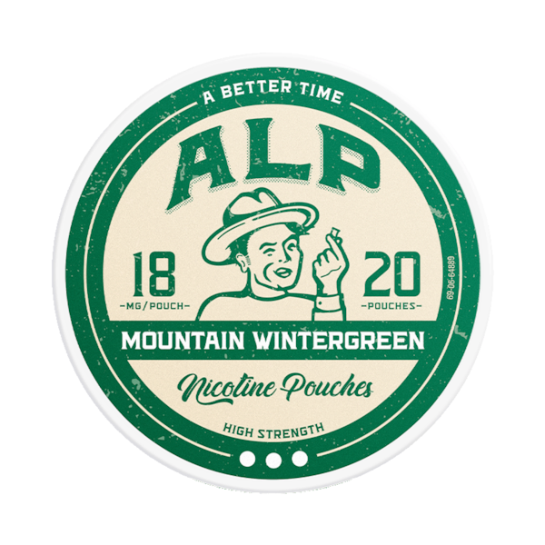 Alp Mountain Wintergreen 18mg (£3.75/ct) - Slim - Ultra Strong - Tobacco Free