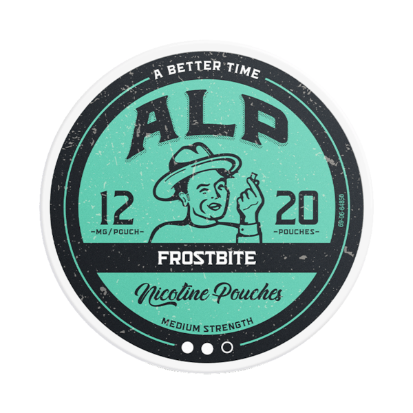 Alp Frostbite 12mg (£3.75/ct) - Slim - Extra Strong - Tobacco Free