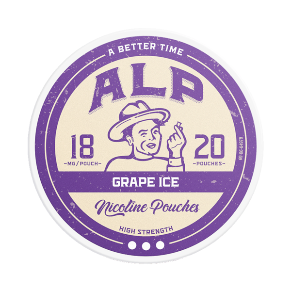 Alp Grape Ice 18mg (£3.75/ct) - Slim - Ultra Strong - Tobacco Free