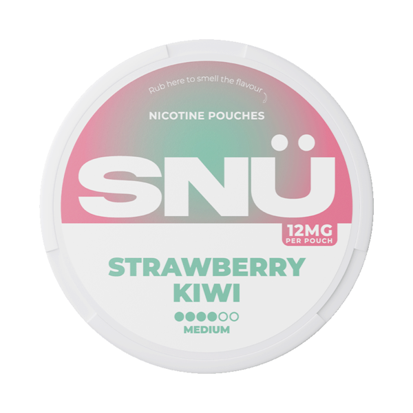 Snü Strawberry Kiwi 12mg (£3.29/ct) - Slim - Extra Strong - Tobacco Free