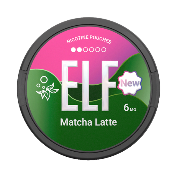 Elf Nicotine Pouches Matcha Latte 6mg (£2.4/ct) - Slim - Normal - Tobacco Free