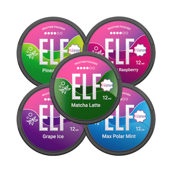 ELF Nicotine Pouches 5-pack 12mg Mixpack