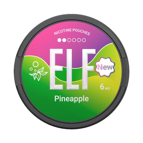 Elf Nicotine Pouches Pineapple 6mg (£2.4/ct) - Slim - Normal - Tobacco Free