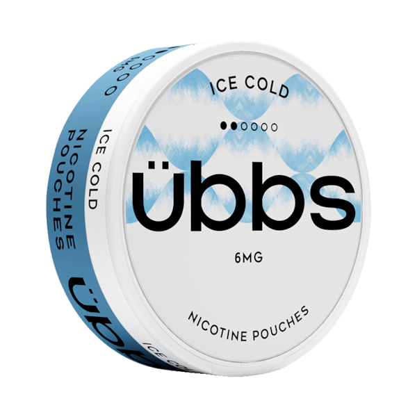 Übbs Ice Cold 6mg (£2.4/ct) - Slim - Normal - Tobacco Free