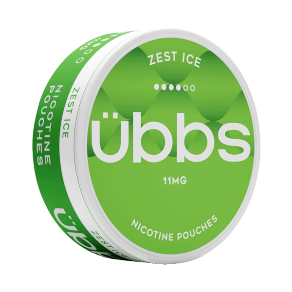 Übbs Zest Ice Strong 11mg (£2.4/ct) - Slim - Extra Strong - Tobacco Free