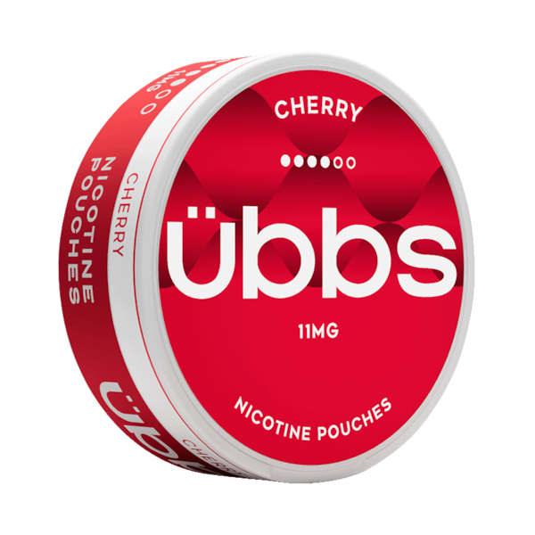 Übbs Cherry 11mg (£2.4/ct) - Slim - Extra Strong - Tobacco Free